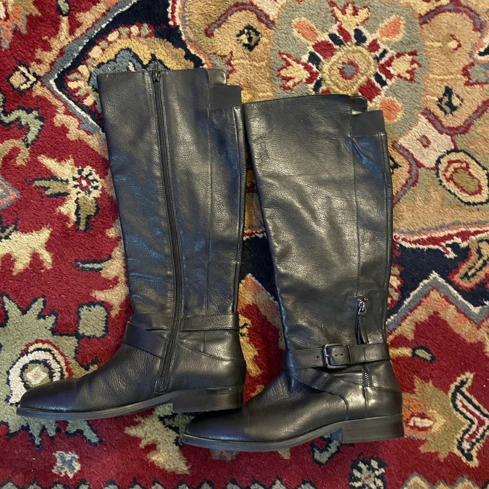 Nine West Black Over the Knee Boots